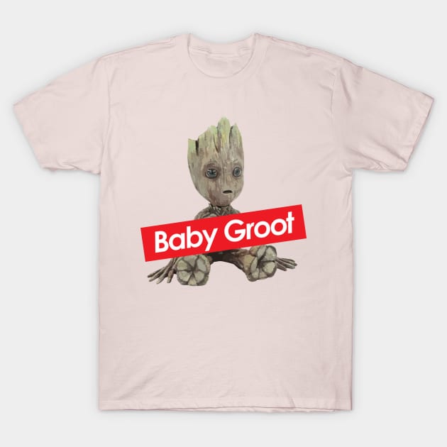 Baby Groot Supreme T-Shirt by reddvelved